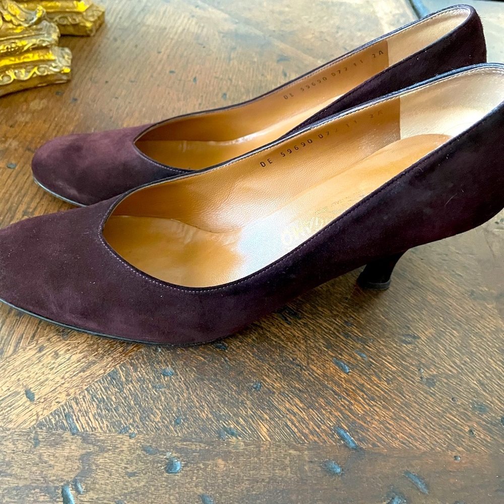 Ferragamo Suede Heels